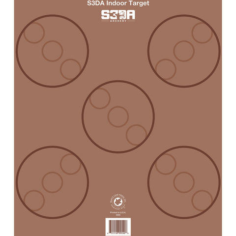 Maple Leaf S3da 3d Target Face Brown Asa 25 Pk.