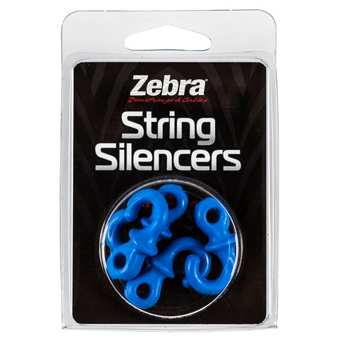 Zebra String Silencers Blue 4 Pk.