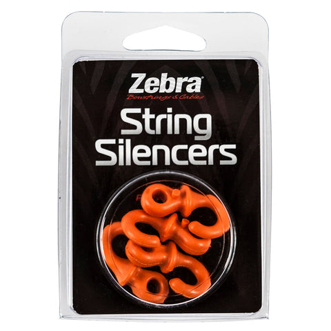 Zebra String Silencers Orange 4 Pk.
