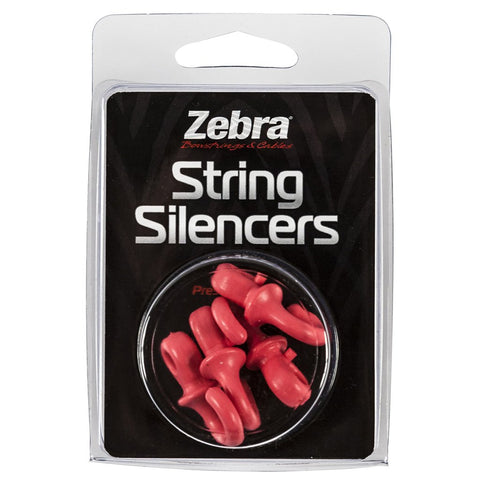 Zebra String Silencers Pink 4 Pk.