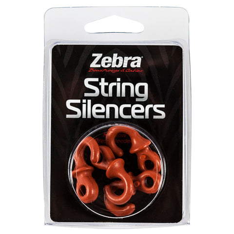 Zebra String Silencers Red 4 Pk.