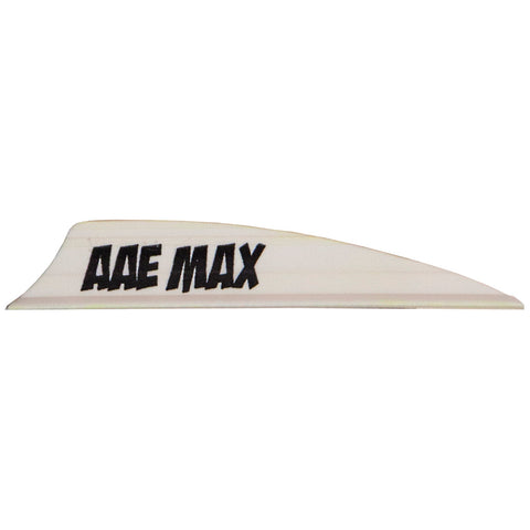 Aae Plastifletch Max Vanes White 2 In. Shield 100 Pk.